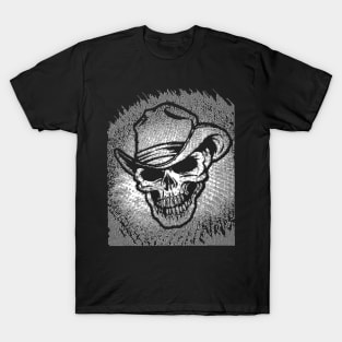 Cowboy Horror Skull 8bit/Pixelart T-Shirt